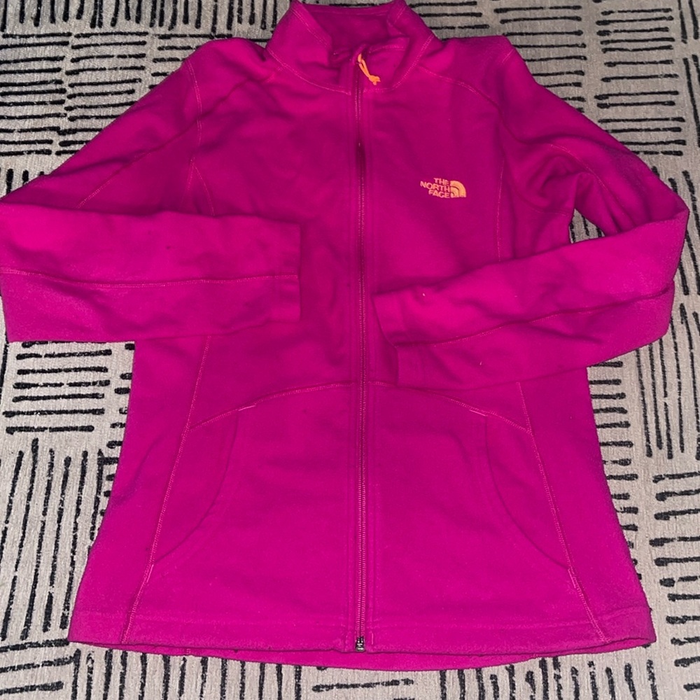 The North Face Women's Full Zip Pink Fleece Jacket Size M